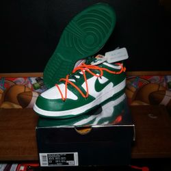 Nike Off White Dunk Low Pine Green
