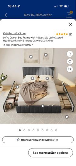 Queen size bed frame