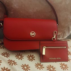 Micheal Kors Cross Body Bag And Card Holder 