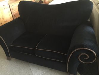 Black love seat