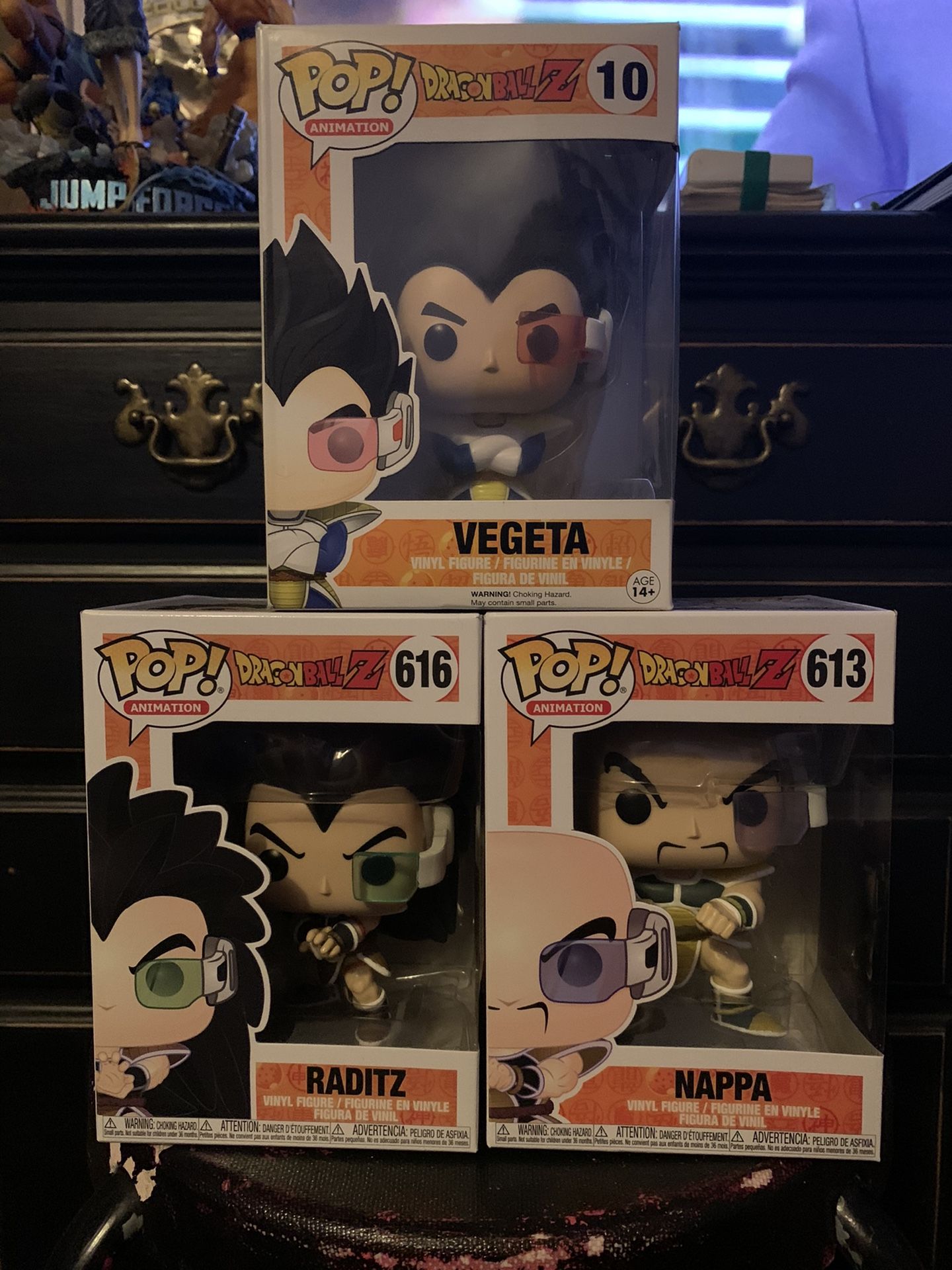 Dragonball Z Funko Pop Saiyan Saga Trio