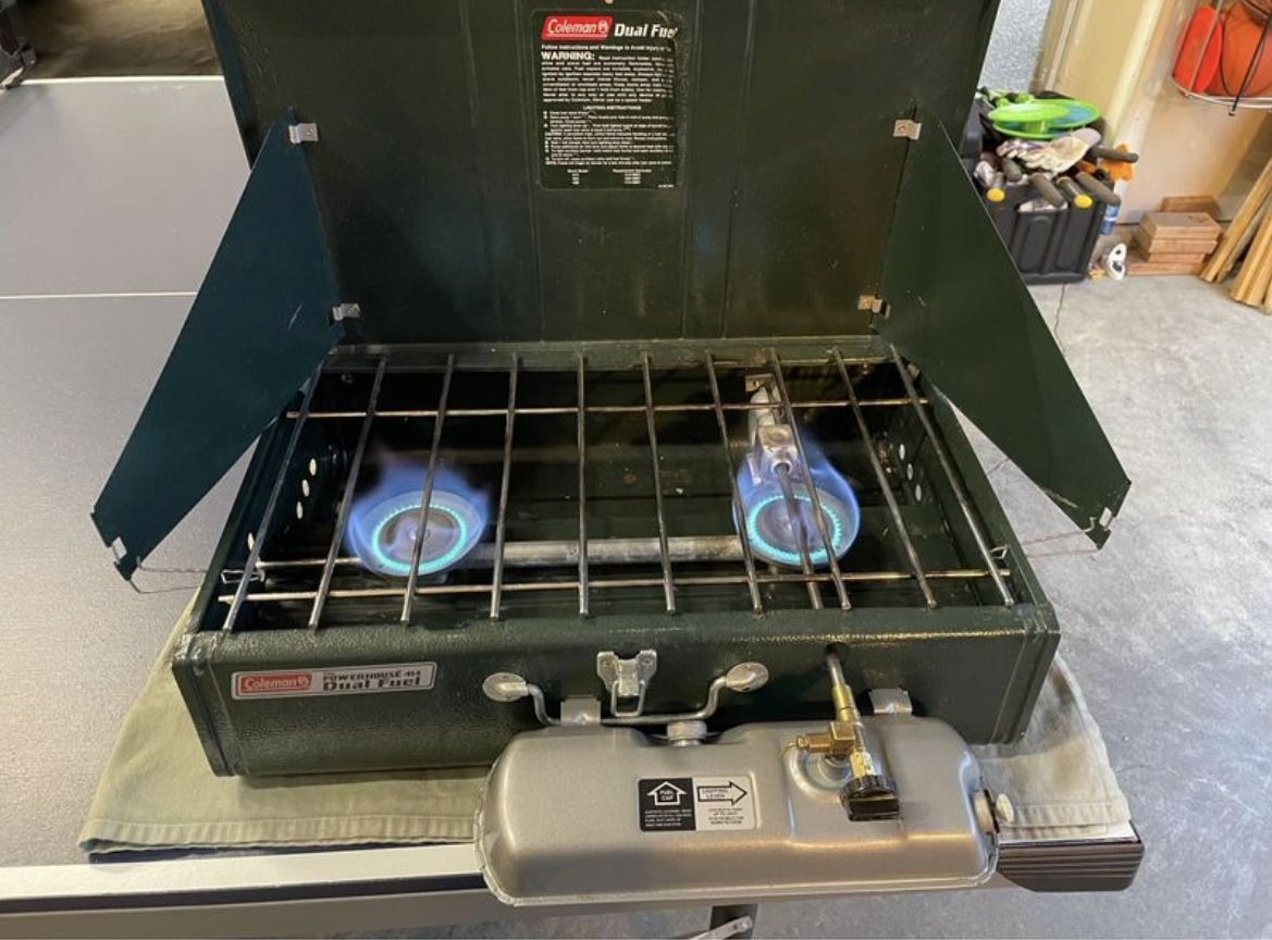 Camping Stove Coleman Dual Fuel 414 Coleman Guide Series Burner