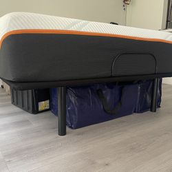 * * Tempur-Pedic Mattress with Adjustable Frame * * 