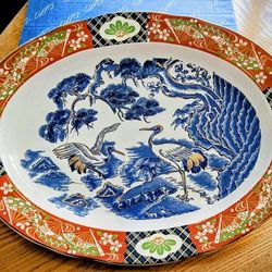 Japanese Serving Platter Vintage
