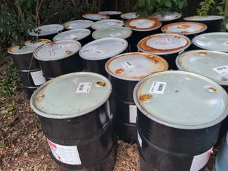 $55 Gallon Metal Drums Burn Barrels And Feed Barrels