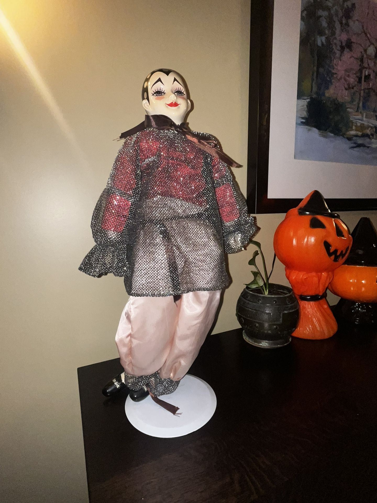 Vintage Brinn's Collectible Limited Edition Musical Clown Doll