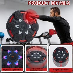 Music Punching Machine with Boxing Gloves, Fitness Equipment, Wall-mounted Punching Machine, Music Punching Machine for Home Workouts, Punching Target