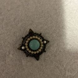 Vintage Faux Turquoise Pin