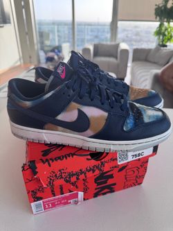 Men’s Nike Dunks Navy Graffiti Sz 11