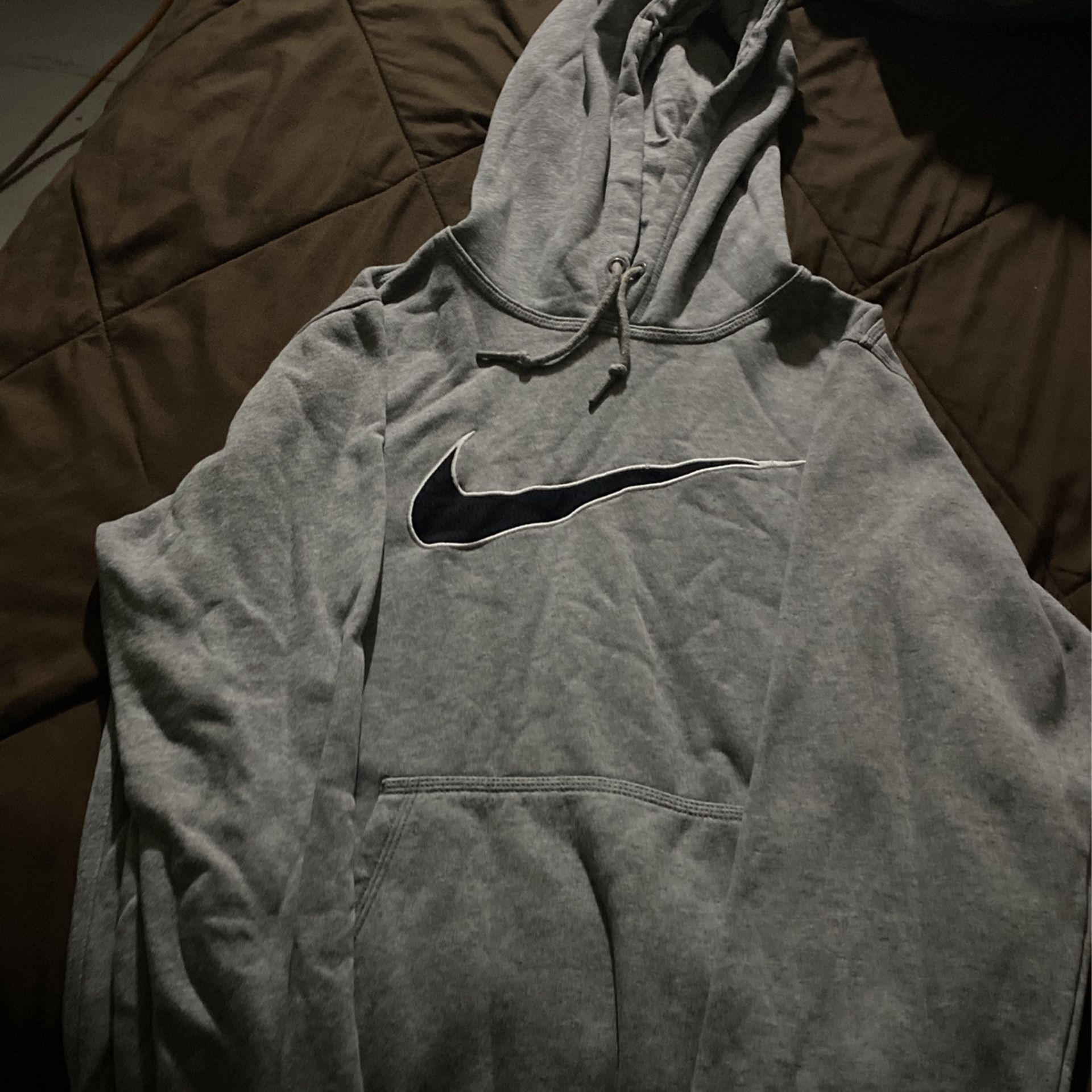 Nike Fleece Hoodie Gray Color: Size: S