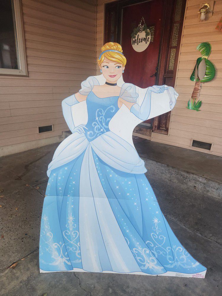 Disney Princess Cinderella Stand Up Birthday Decor 5' Tall
