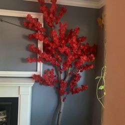 New Red Cherry Blossom Tree 8Ft Tall $100