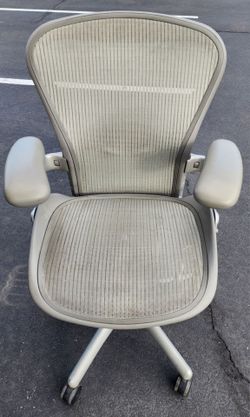 Herman Miller Aeron Office Desk Gaming Chairs silver titanium