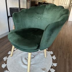 Green Modern Arm Chair and Desk