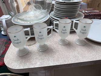 Set Of 4 Irish Coffee Mugs Vintage