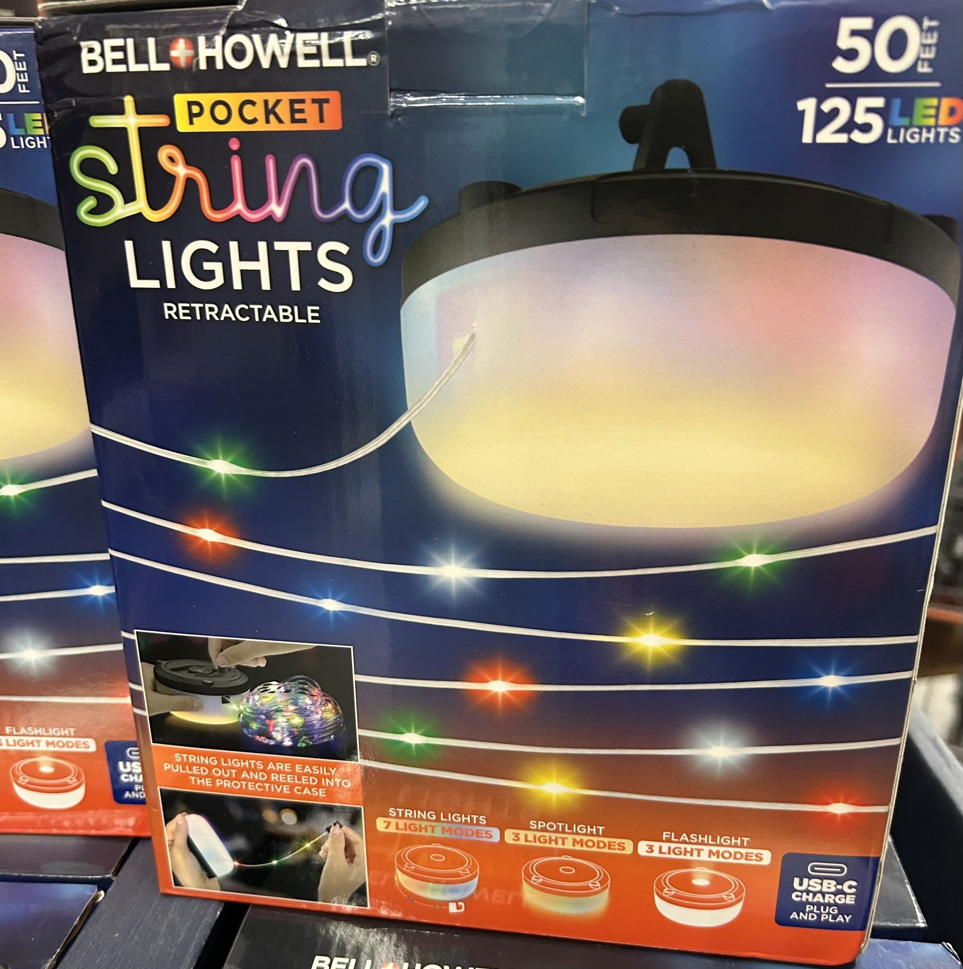 Retractable String Lights