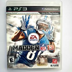 Madden 13 PS3 Game