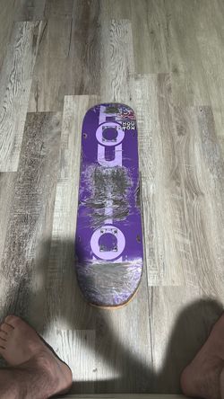 Houston Skateboard Deck Purple Graphic