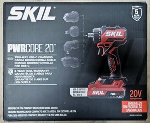 SKIL Brushless 20V Compact Multi-Head Drill Driver Kit