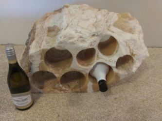 Art And Wine Rack. Solid marble