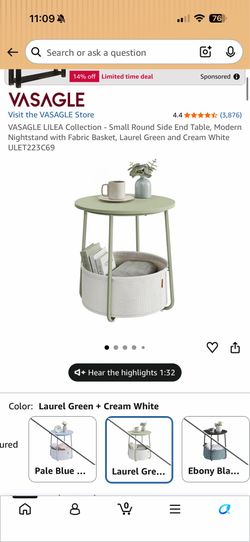 Brand New VASAGLE Side Table