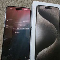 Unlocked 15 Pro Max $800