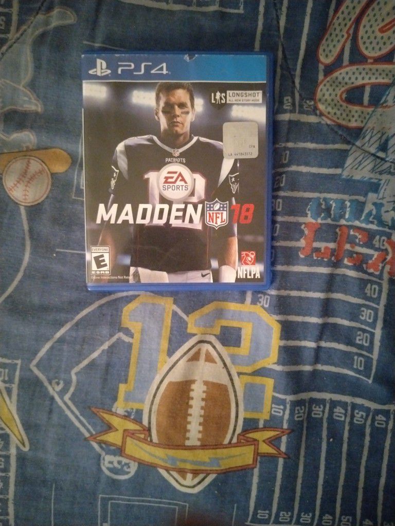 PS4 Madden 18 Tom Brady 