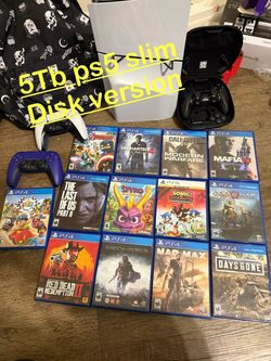 5Tb Ps5 slim disk version plus extras