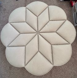Cream Colored Ottoman