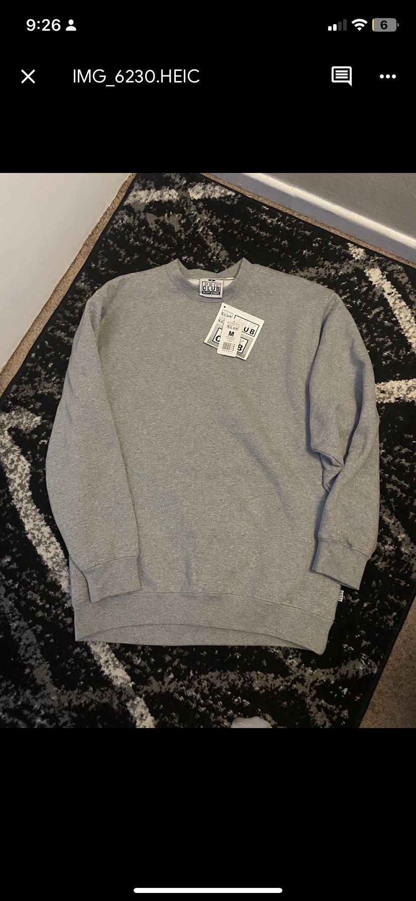 Brand New With Tags Pro Club Crewneck