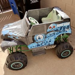 Grave Digger Ride On Truck Kids Two Seats