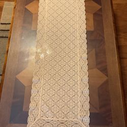 Vintage Lace Coffee Table Runner Very Nice.