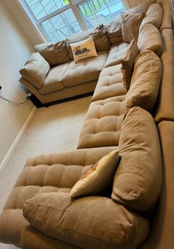 Cindy Crawford Beige Couch