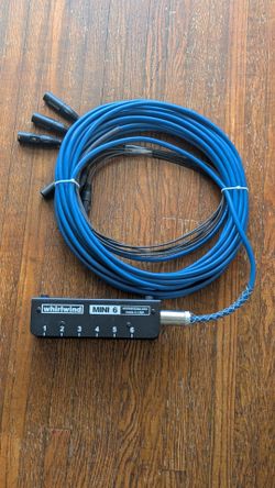 NEW - Whirlwind Mini 6 XLR Drop Snake