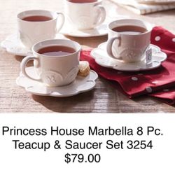 Princess House Set  De Tacitas Para El Te