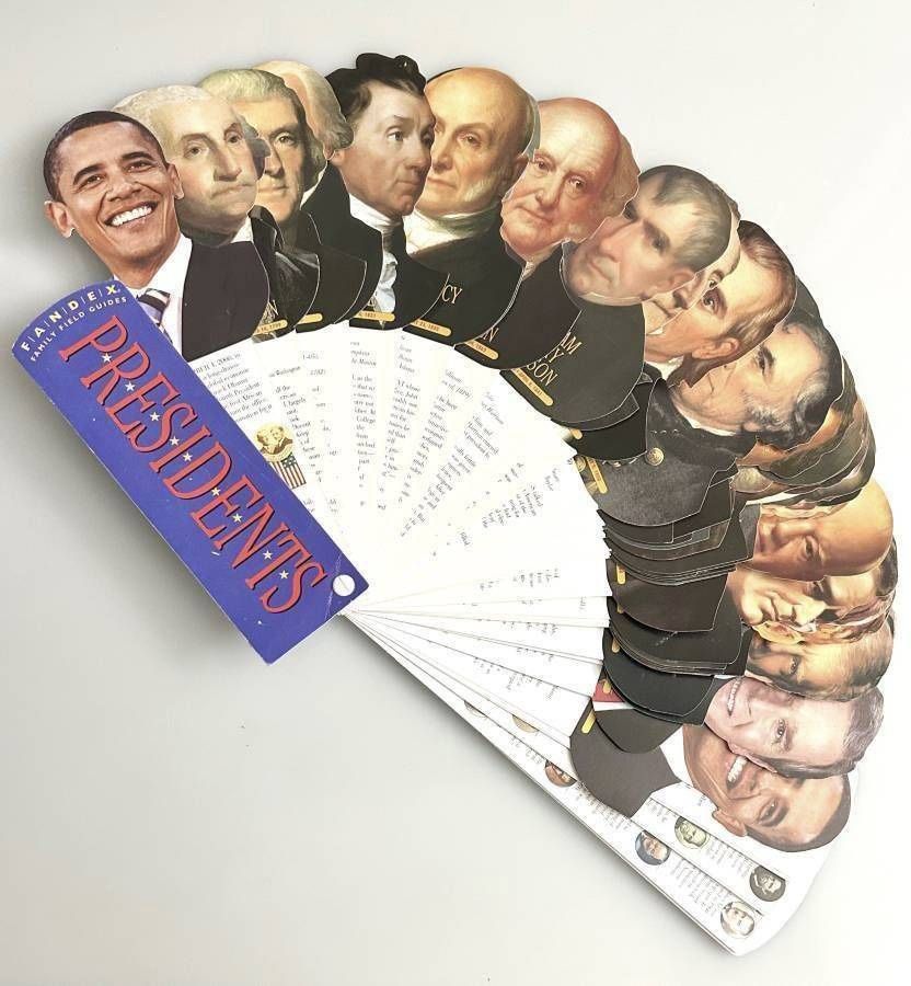 Fandex Family Field Guides Presidents Revised & Updated 52 Die Cut Cards