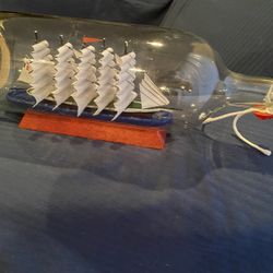 New Souvenir, Sailing Boat ⛵️ in a Glass Bottle 