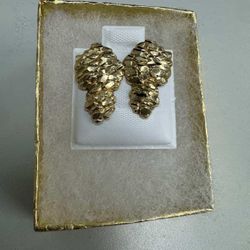 Nugget Stud Earrings 14k 