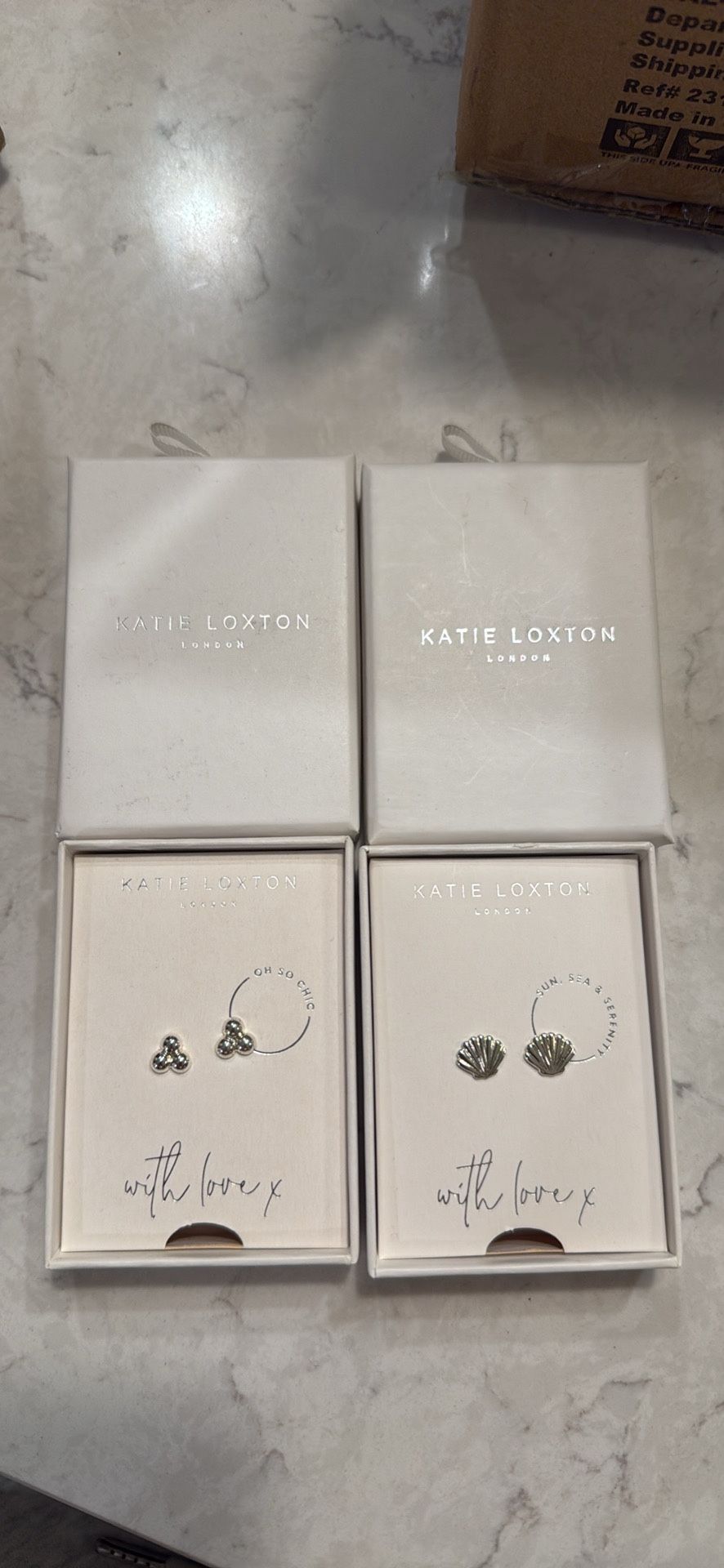Silver Stud Earrings By Katie Loxton