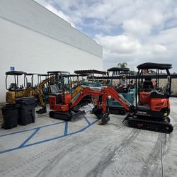 New Diesel And Gasoline Mini Excavators For Sale! Located In Baldwin Park,Ca! Hablamos Español! Free Delivery Up To 50 Miles! Price Is Negotiable! 