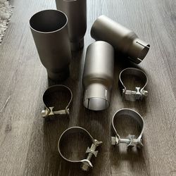 Titanium Exhaust Tips (with Clamps)