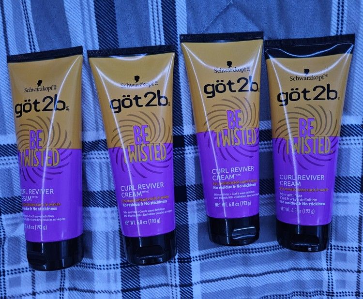 (4) Brand New Got2Be Be Twisted Curl Reviver Cream 