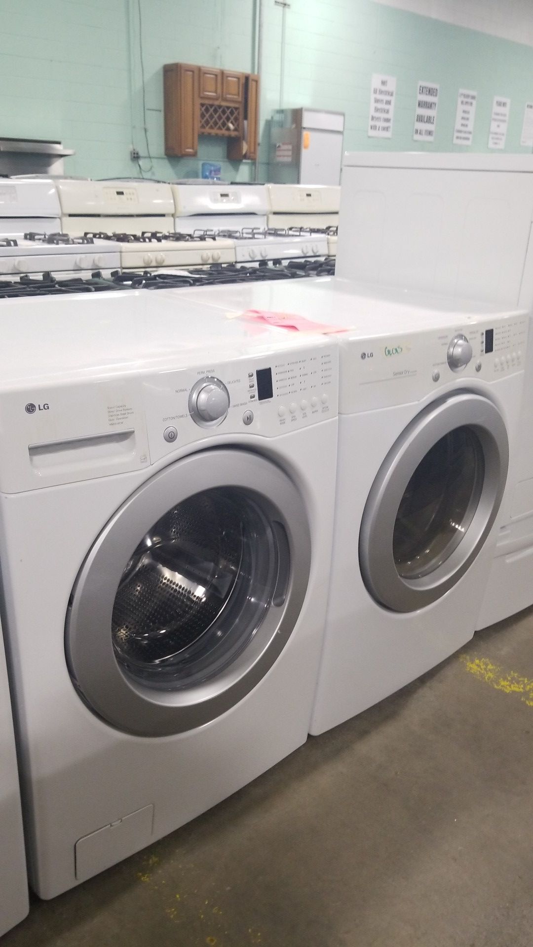 Lg washer and gas dryer set