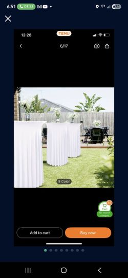 6 Cocktail tableclots