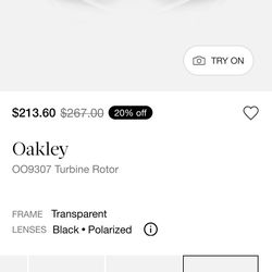 Brand New Oakley Turbine Rotor Polaraized