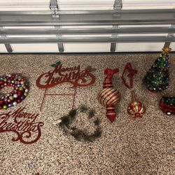 Various Christmas items