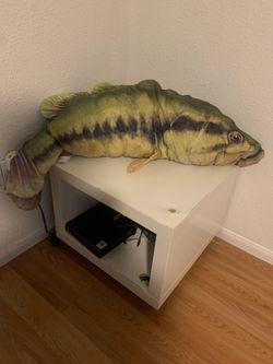 Large Realistic Bass Fish Stuffed Plush