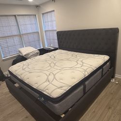 King Bed And Bed frame 