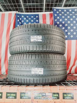🇺🇸 2 GREAT USED TIRES 295/40R20 PIRELLI SCORPION VERDE ALL SEASON PERFORMANCE SUMMER USED TIRES 295 40 20