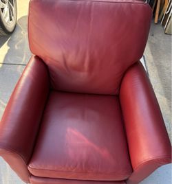 Red Leather Armchair